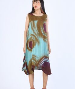 Alternative view of (Pre-Order) Short Dress Cotton Rayon Hand Paint