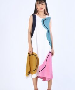 Alternative view of (Pre-Order) Short Dress Cotton Rayon Hand Paint