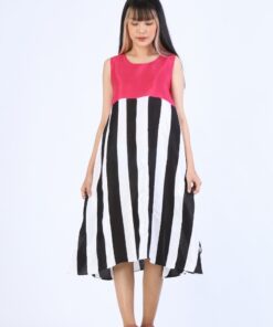 Alternative view of (Pre-Order) Short Dress Cotton Silk Hand Paint