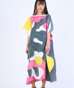 Alternative view of (Pre-Order) Kaftan Hand Paint Cotton Silk Hand Paint