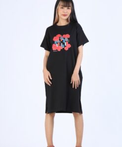 Alternative view of (Pre-Order) Short Dress  Cotton 100%- Free Size (Stretch Fabric)