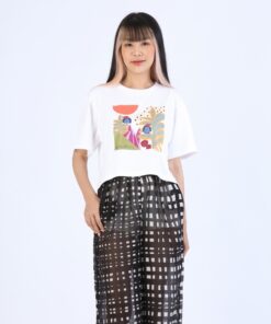 Alternative view of (Pre-Order) Crop T-Shirts Cotton 100%