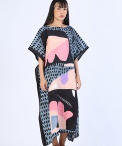 Alternative view of (Pre-Order) Kaftan Hand Paint Cotton Silk Hand Paint