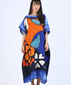Alternative view of (Pre-Oder) Kaftan Hand Paint Cotton Silk Hand Paint