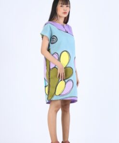 Alternative view of (Pre-Order) Short Dress Cotton Rayon Hand Paint