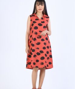 Alternative view of (Pre-Order) Short Dress Linen Hand Paint