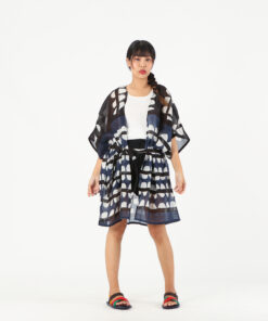Alternative view of (Pre-order) Blouse Kimono Robe Cotton Voile Hand Paint Free Size