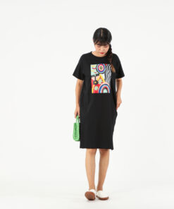 Alternative view of (Pre-order) Short Dress Cotton comb 20 Digital Print Screen