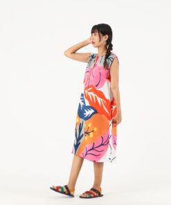 Alternative view of (Pre-order) Short Dress Cotton Rayon Hand Paint