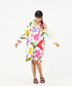 Alternative view of (Pre-order) Dress Shirt Cotton Rayon Hand Paint