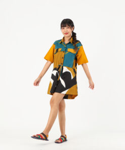 Alternative view of (Pre-Order)Jumpsuit Linen Hand Paint Free Size