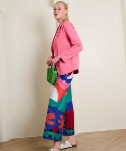 Alternative view of (Pre-order) Blazer Cotton Embroidery and Pant Hand Paint Collection Land Of Art SS24-02