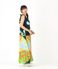 Alternative view of (Pre-order) Long Dress Cotton Rayon Hand Paint Free size