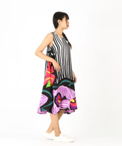 Alternative view of (Pre-order)Sac Sleeveless Dress Soft Cotton Silk Hand Paint for Holidays Summer