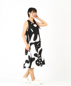 Alternative view of (Pre-order)Sac Sleeveless Dress Soft Cotton Silk Hand Paint for Holidays Summer