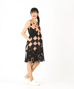 Alternative view of (Pre-order) Short Dress Silk Linen Hand Paint
