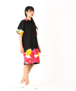 Alternative view of (Pre-order) Shirt Dress Cotton Rayon Hand paint