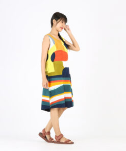 Alternative view of (Pre-order) Short Dress Cotton Rayon Hand Paint
