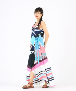 Alternative view of (Pre-order) Long Dress Wrap Cotton Rayon Hand Paint