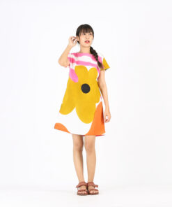 Alternative view of (Pre-order) Short Dress Linen Hand Paint