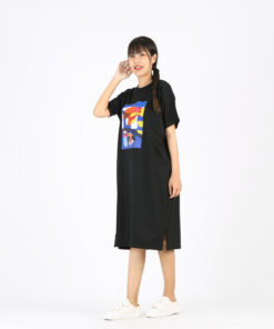Alternative view of (Pre-order) Short Dress Cotton comb 20 Digital Print Screen