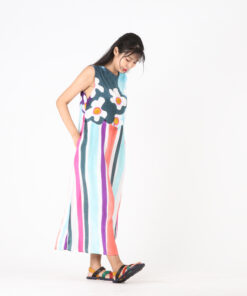 Alternative view of (Pre-order) Long Dress Cotton Rayon Hand Paint Free size