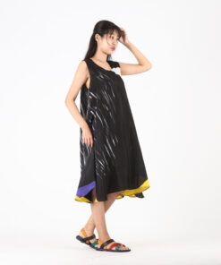 Alternative view of (Pre-order)Sac Sleeveless Dress Soft Cotton Silk Hand Paint for Holidays Summer