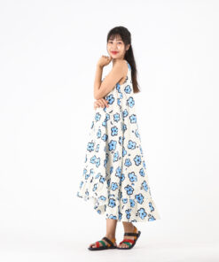 Alternative view of (Pre-order) Long Dress Cotton Digital Print Screen for Holidays Summer