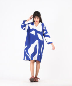 Alternative view of (Pre-order) Dress Free Size Linen Hand Paint