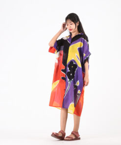 Alternative view of (Pre-order) Shirt Dress Kaftan Cotton Voile Hand Paint Free Size