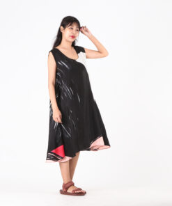 Alternative view of (Pre-order)Sac Sleeveless Dress Soft Cotton Silk Hand Paint for Holidays Summer