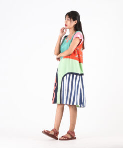 Alternative view of (Pre-order) Short Dress Cotton Rayon Hand Paint