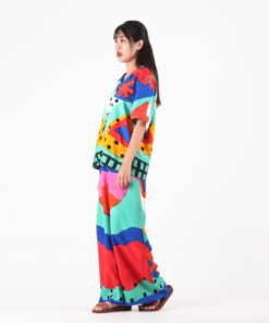 Alternative view of (Pre-order) Set Hawaii Shirt and Long Pant Cotton Rayon Hand Paint Collection Land Of Art SS24-13