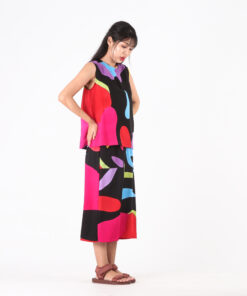Alternative view of (Pre-order) Set Tank Top and Skirt Cotton Rayon Hand Paint For Summer Beach Vacation