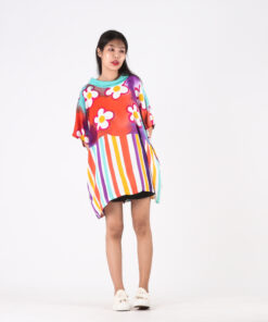 Alternative view of Blouse Cotton Rayon Hand Paint For Summer Beach Vacation